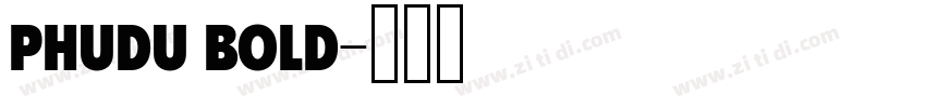 Phudu Bold字体转换
